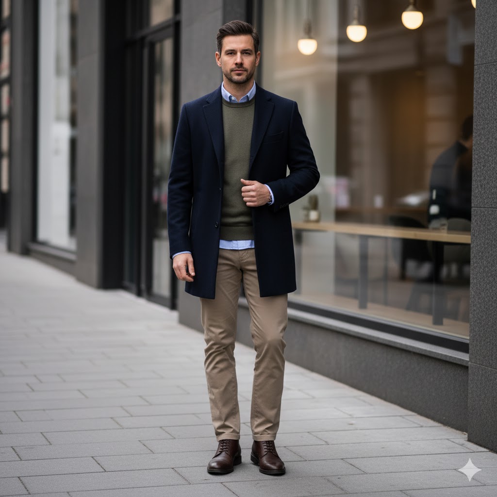 “smart casual men’s winter outfit inspiration” | Casual men