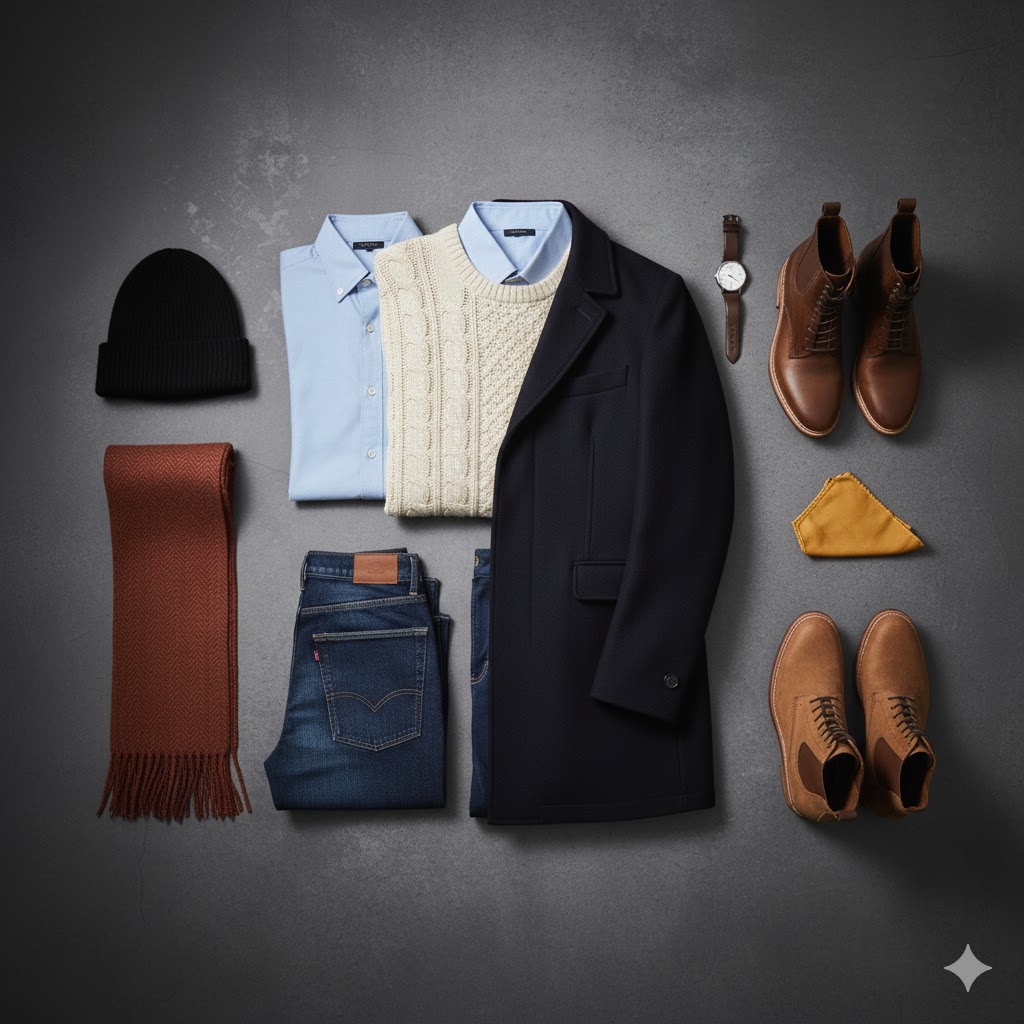 “smart casual men’s winter outfit inspiration” | Casual men