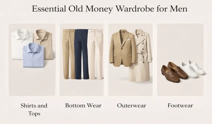 Essential Old Money Wardrobe for Men (1) old money outfits for men | Gurujicollection