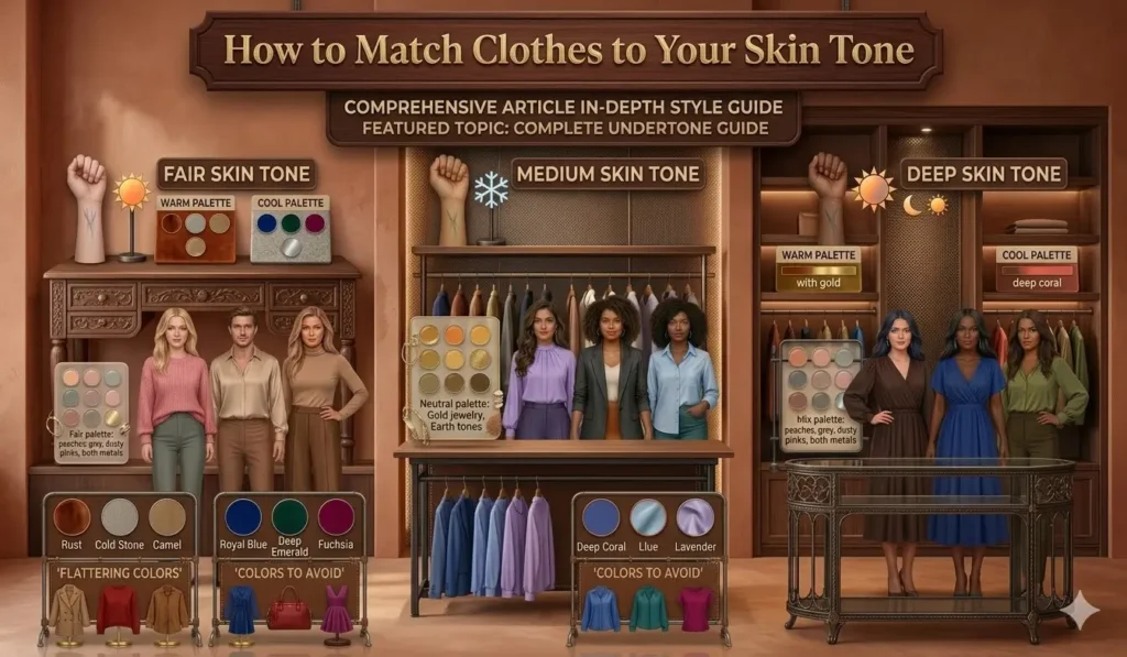 How to match clothes to your skintone.849 BY 499 How to match clothes to your skintone