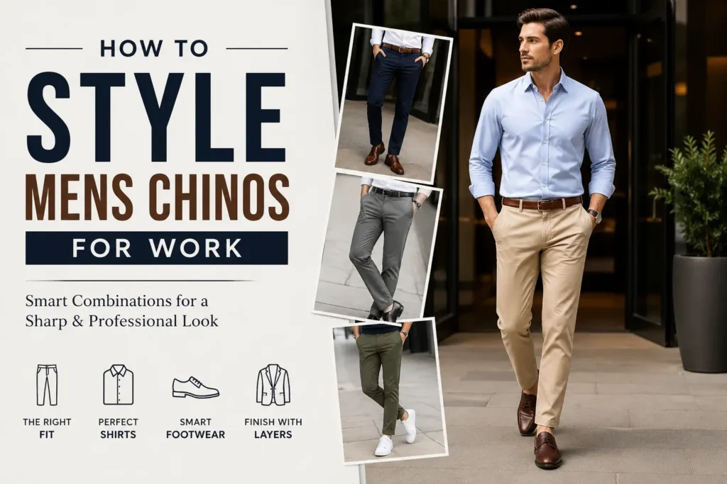 How to style men's Chinos for Work
